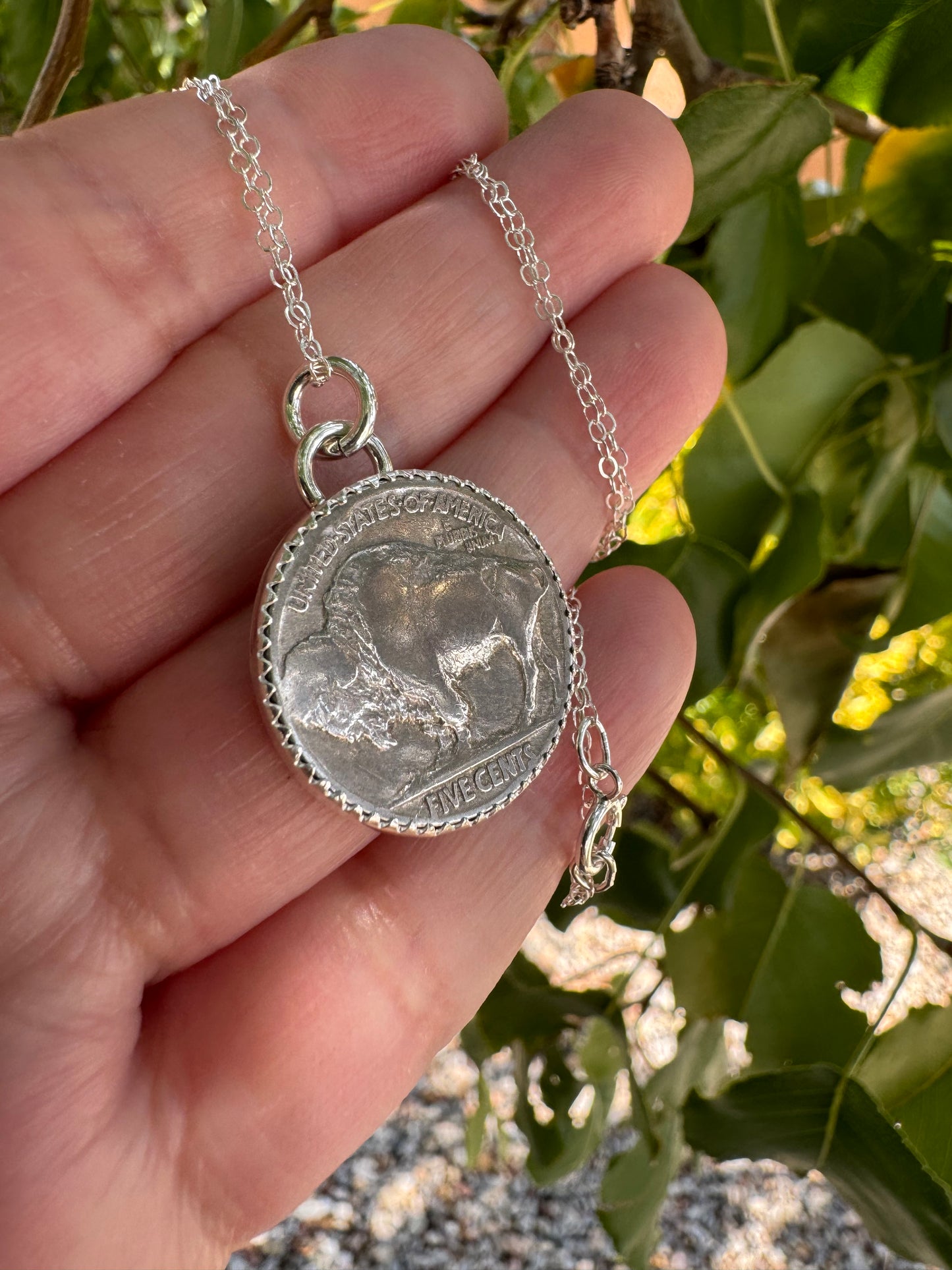 Buffalo Nickel Necklace (Tails)