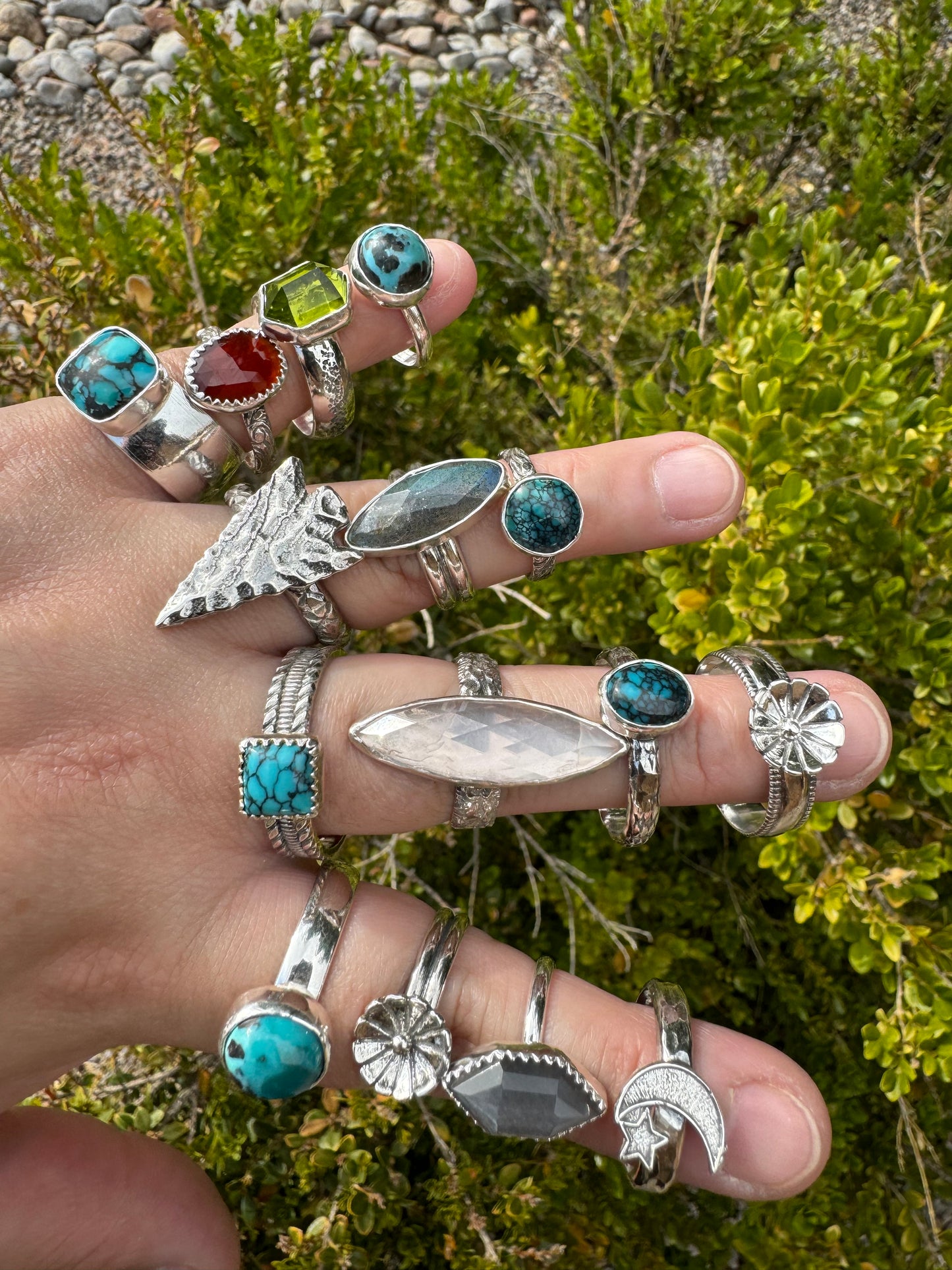 Turquoise Round Ring (Sz 5)