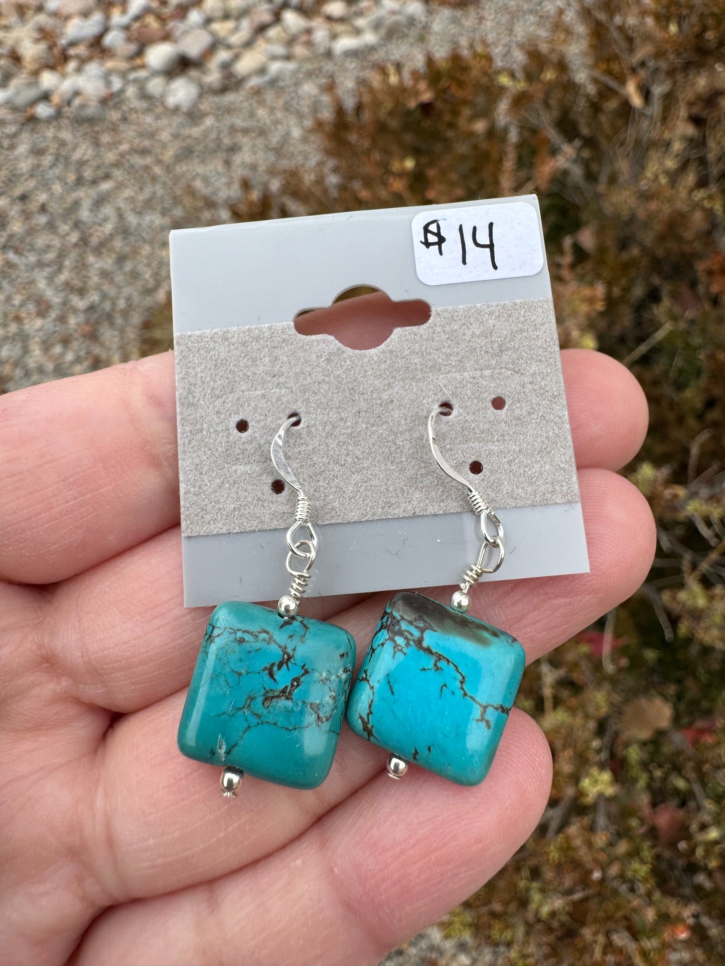 Turquoise Wire-wrapped Earrings (9)