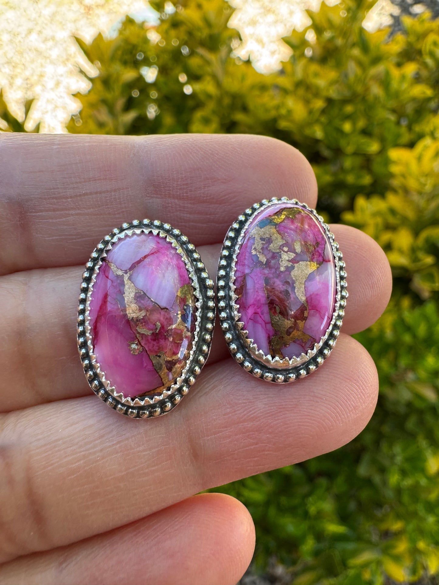 Pink Mohave Stud Earrings