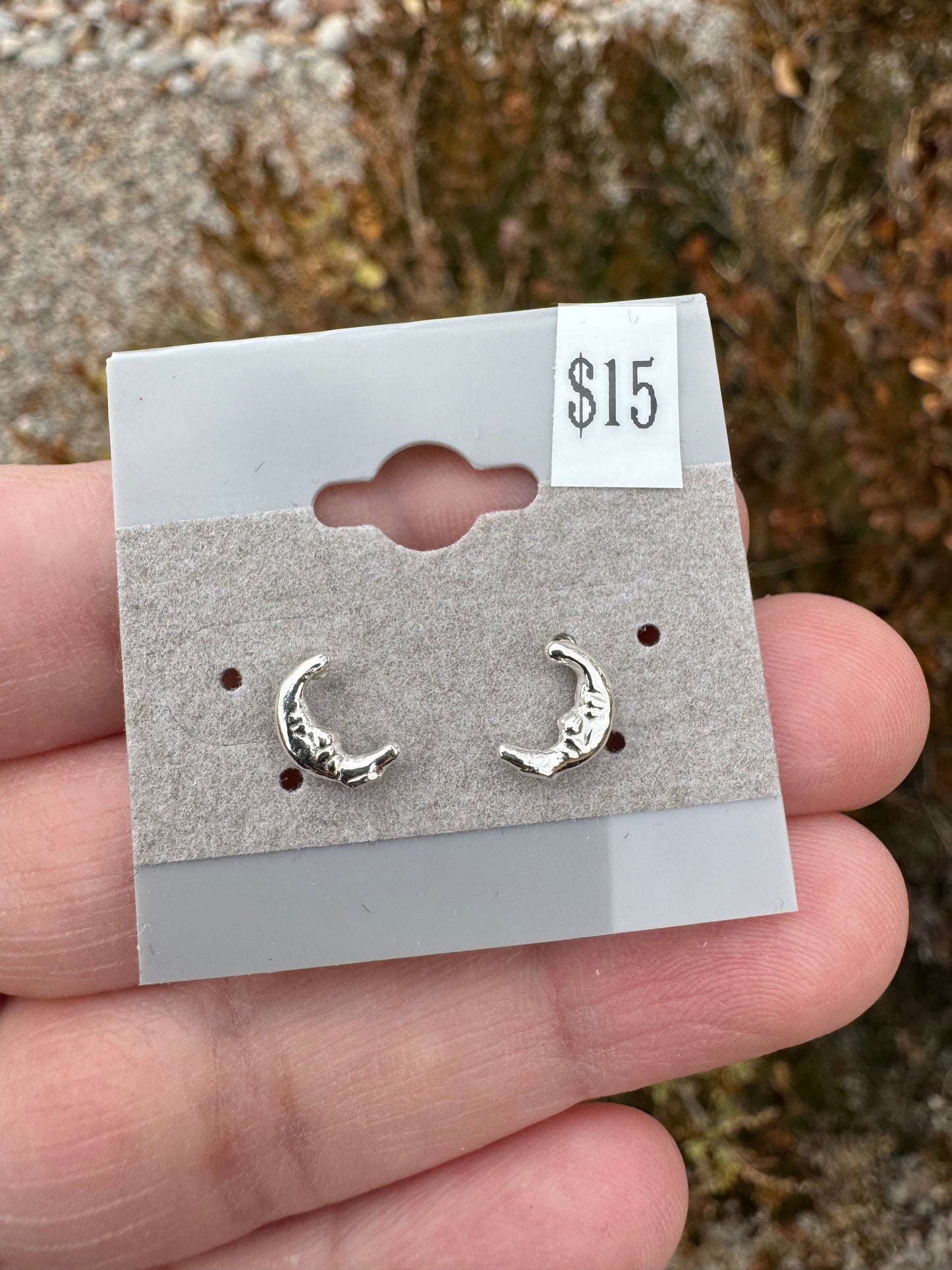 Man on the Moon Stud Earrings