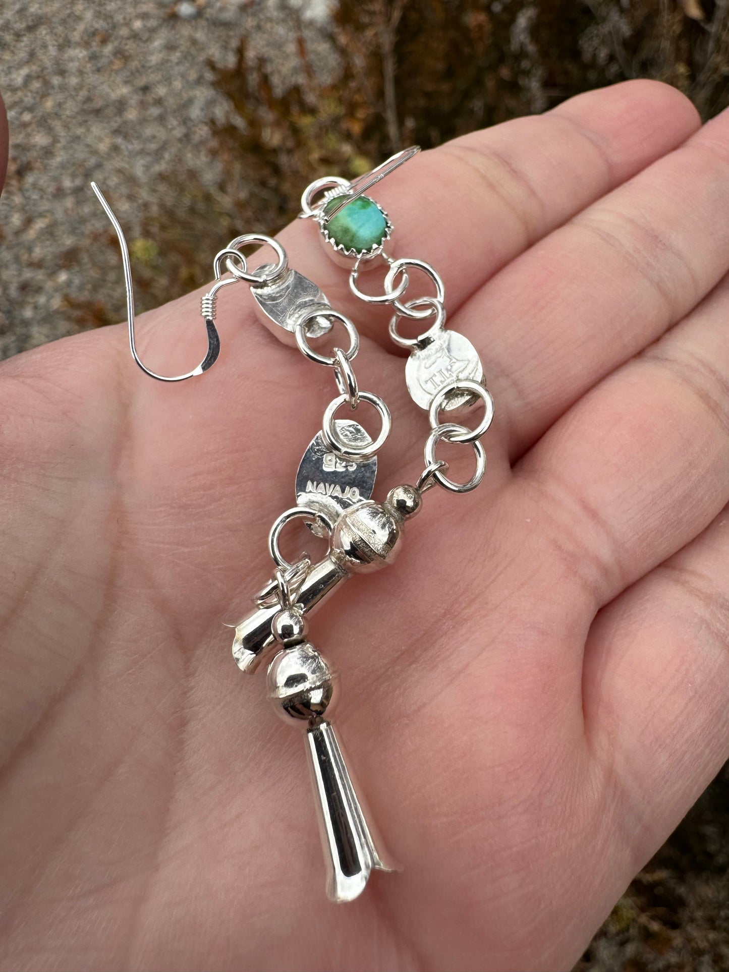 Squash Blossom Dangling Earrings (2)