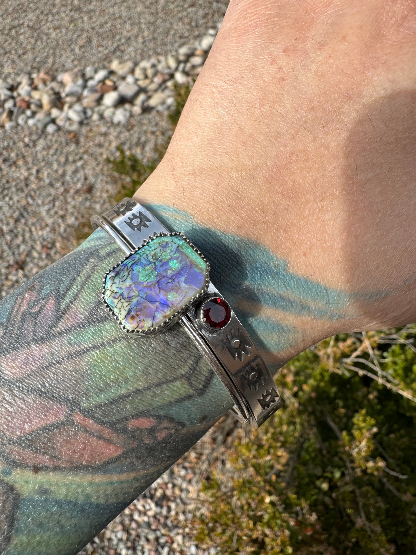 Sterling Opal Bracelet