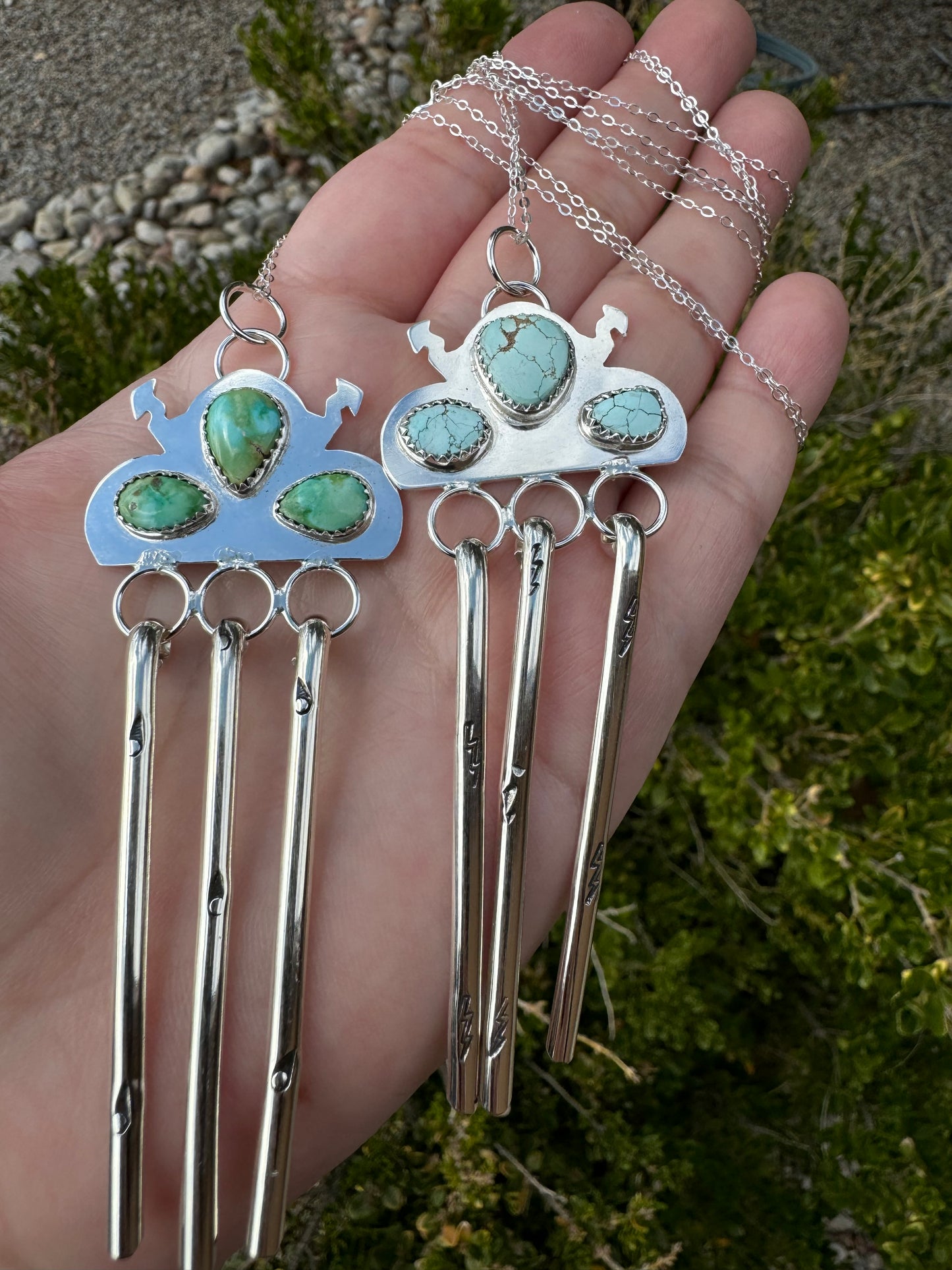 Sonoran Gold Turq. Thundercloud Necklace