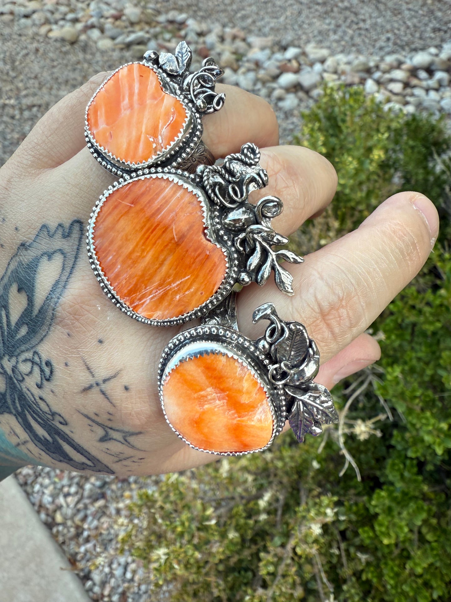 Large Pumpkin Ring (Adjustable sz 6-13)
