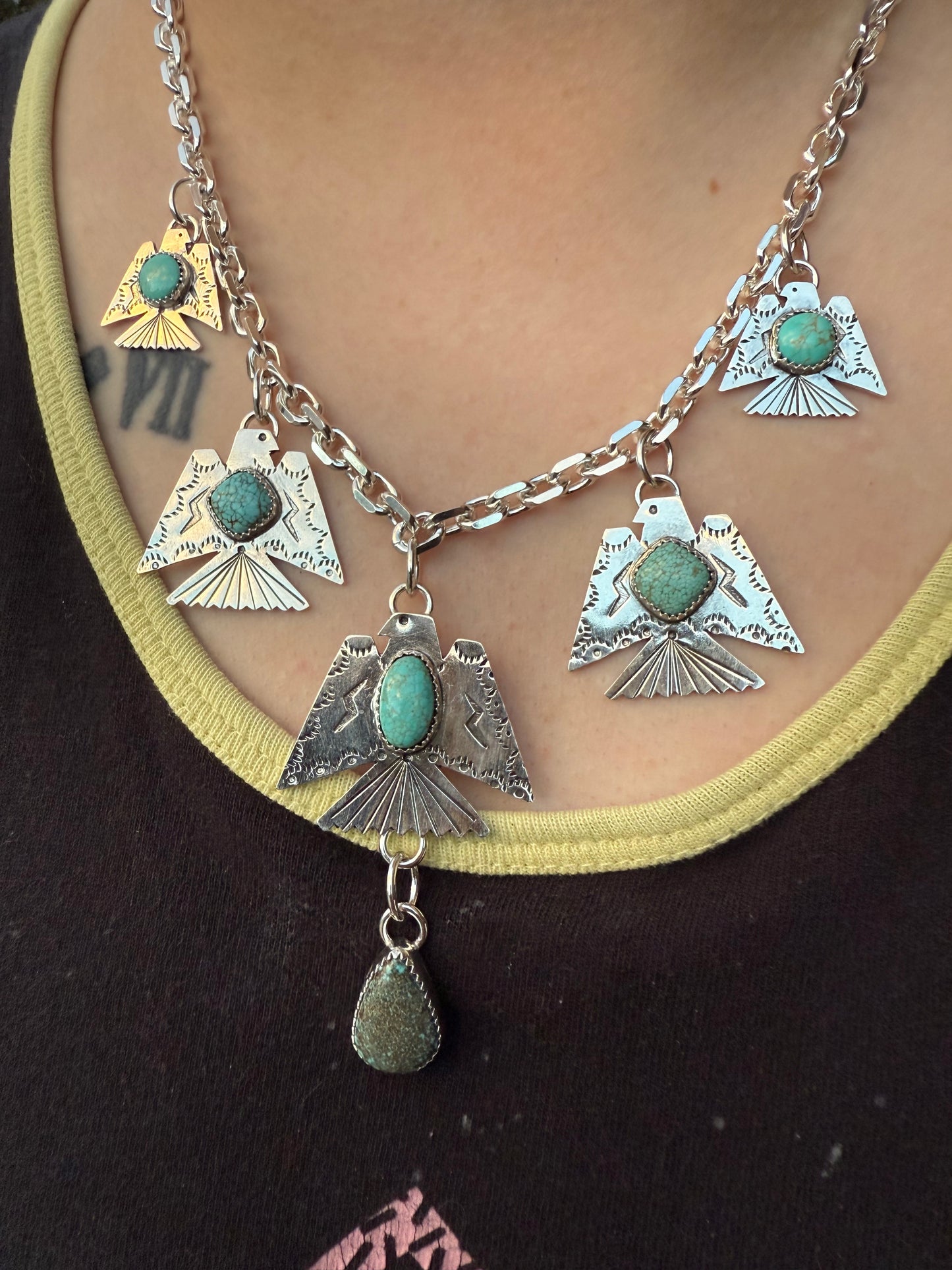 Heavy Metal Thunderbird Necklace