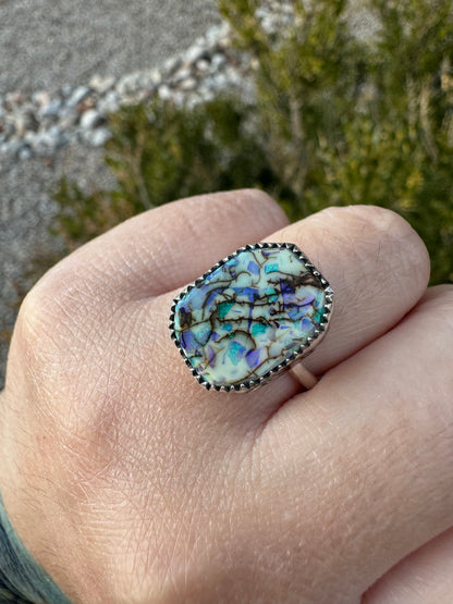 Sterling Opal Ring (Sz 7)