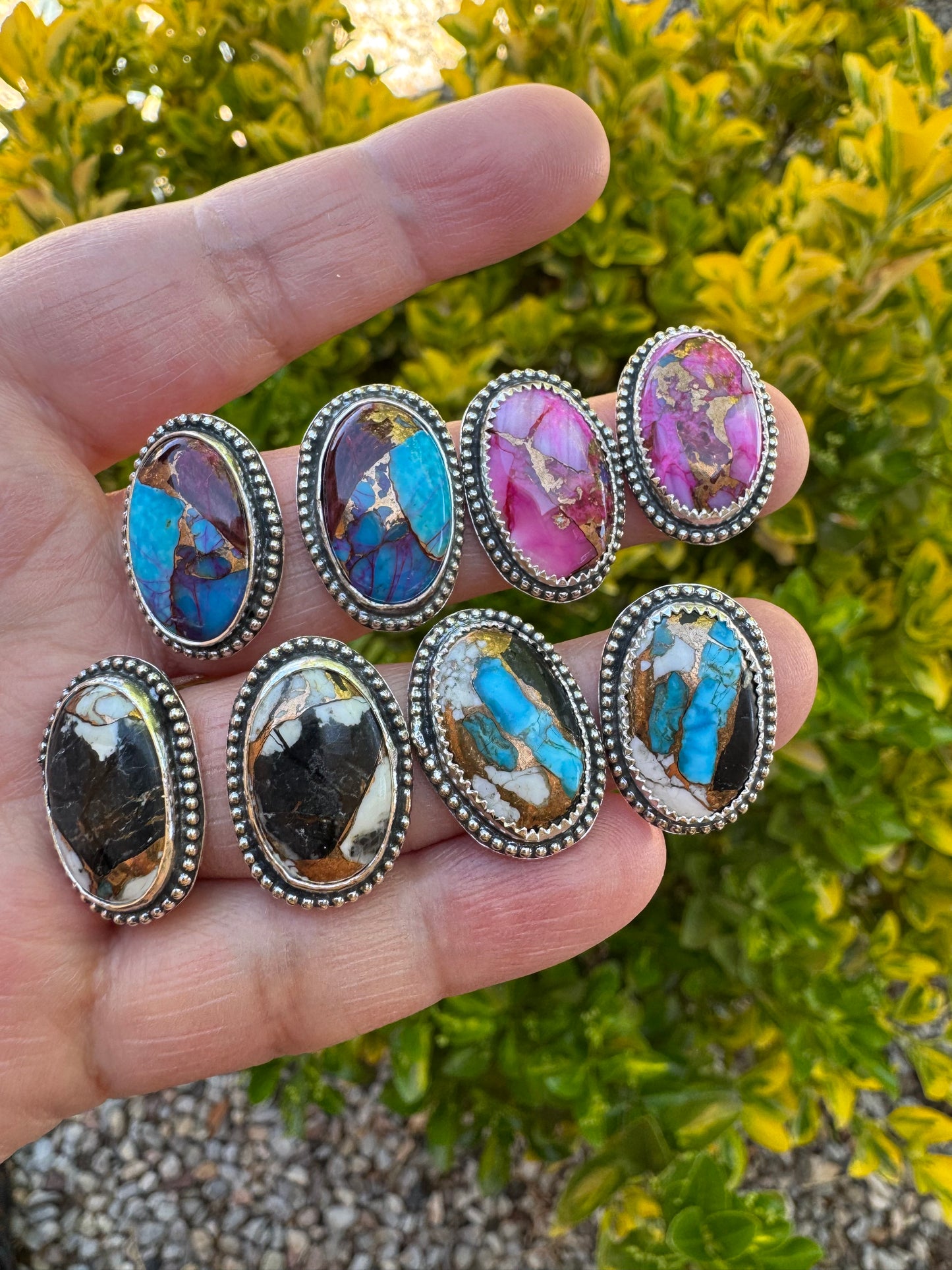 White Buffalo Mohave Stud Earrings