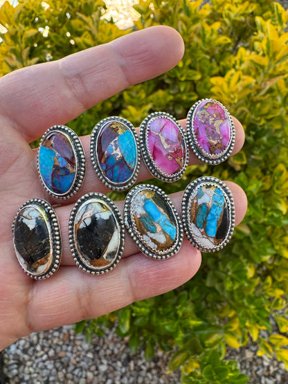 White Buffalo Mohave Stud Earrings