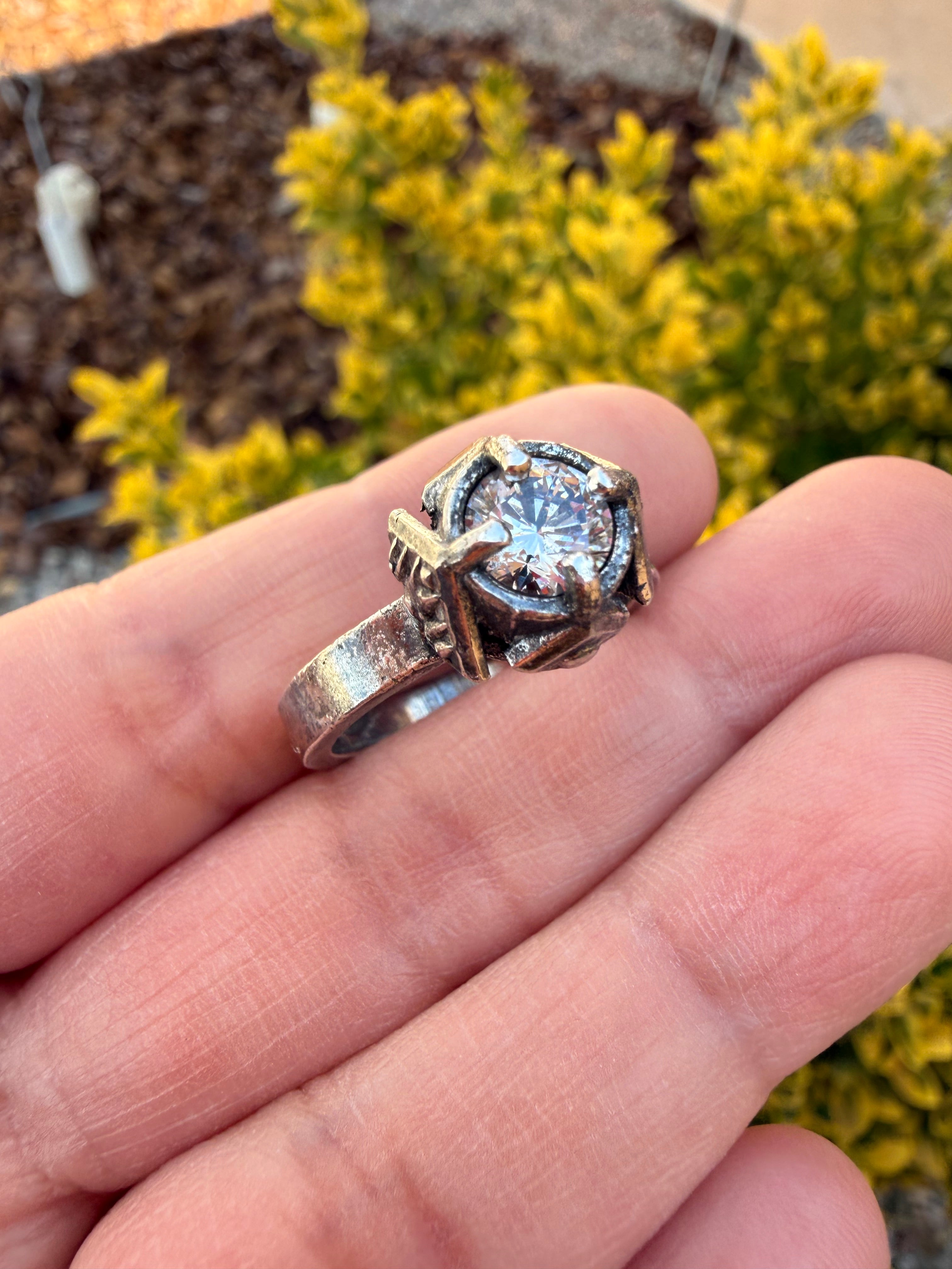 Rustic Navajo Ring (Sz 8)