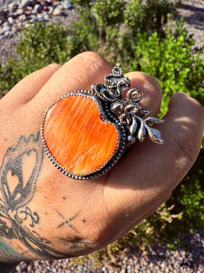 Large Pumpkin Ring (Adjustable sz 6-13)