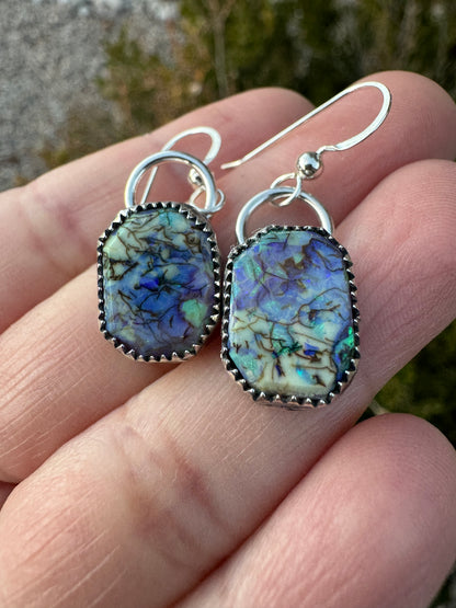 Sterling Opal Earrings