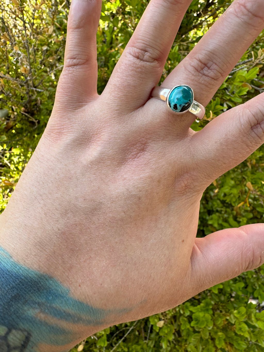Turquoise Oval Ring (Sz 12)