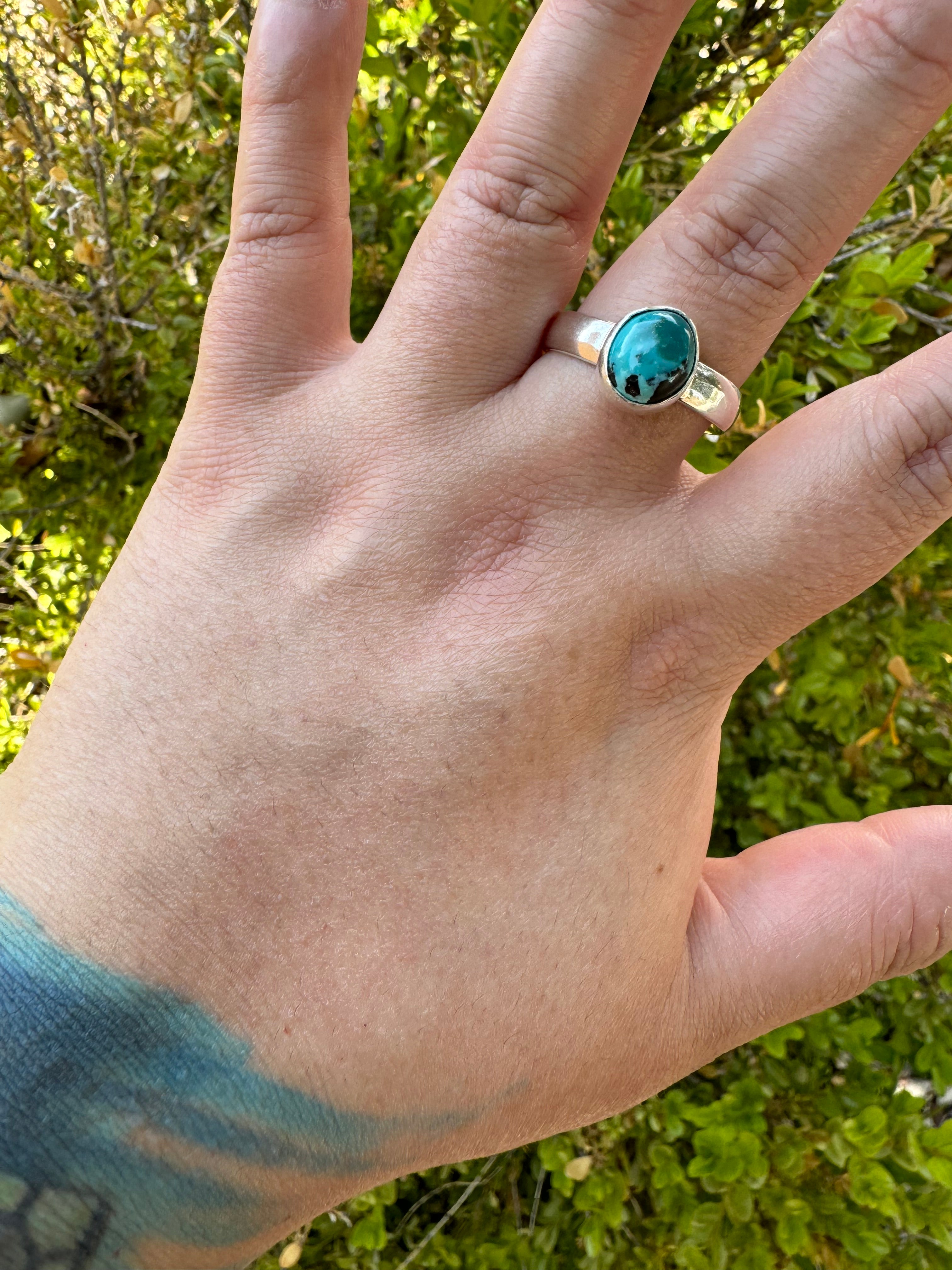 Turquoise Oval Ring (Sz 12)