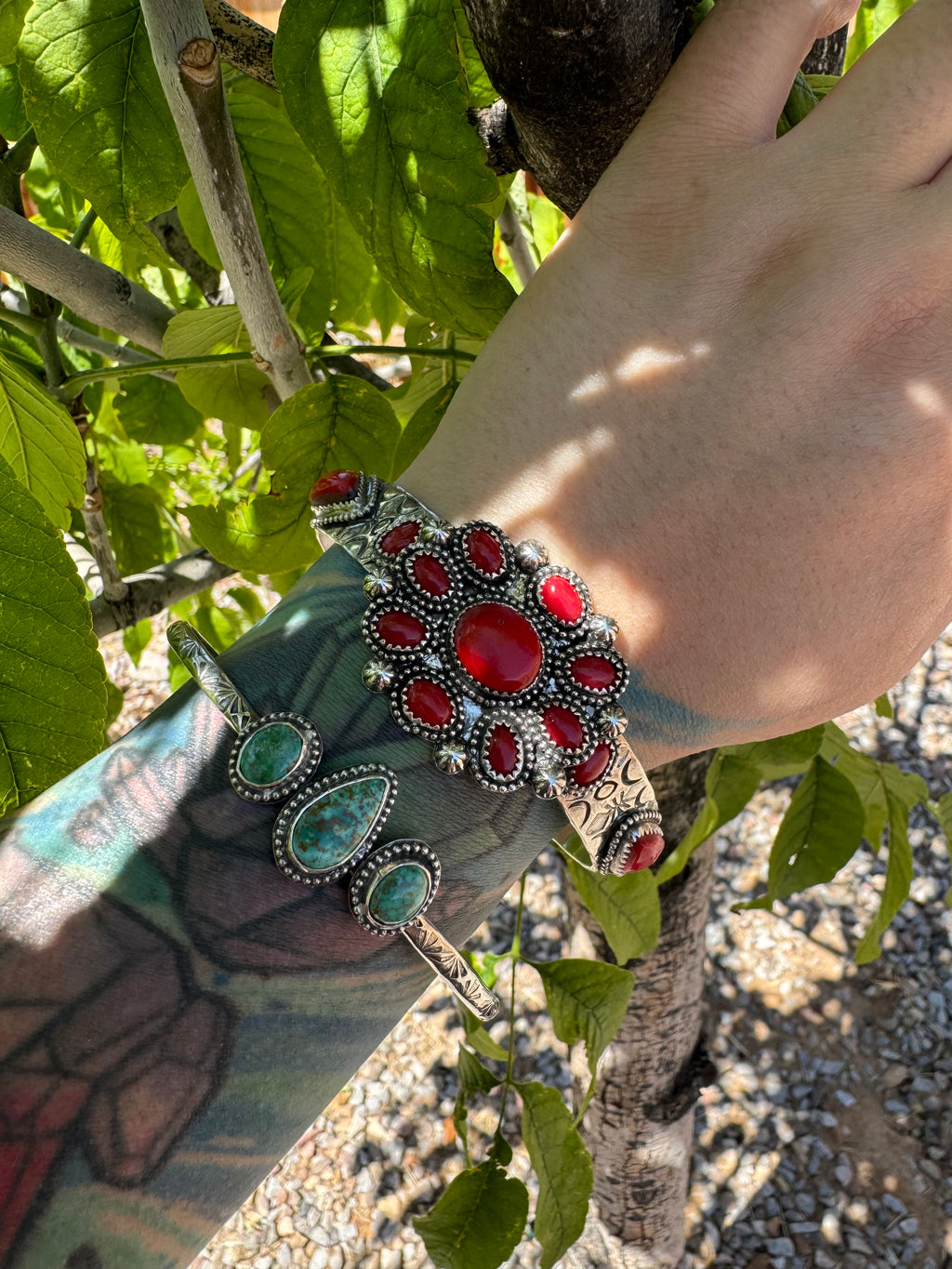 Rosarita + Coral Navajo Bracelet