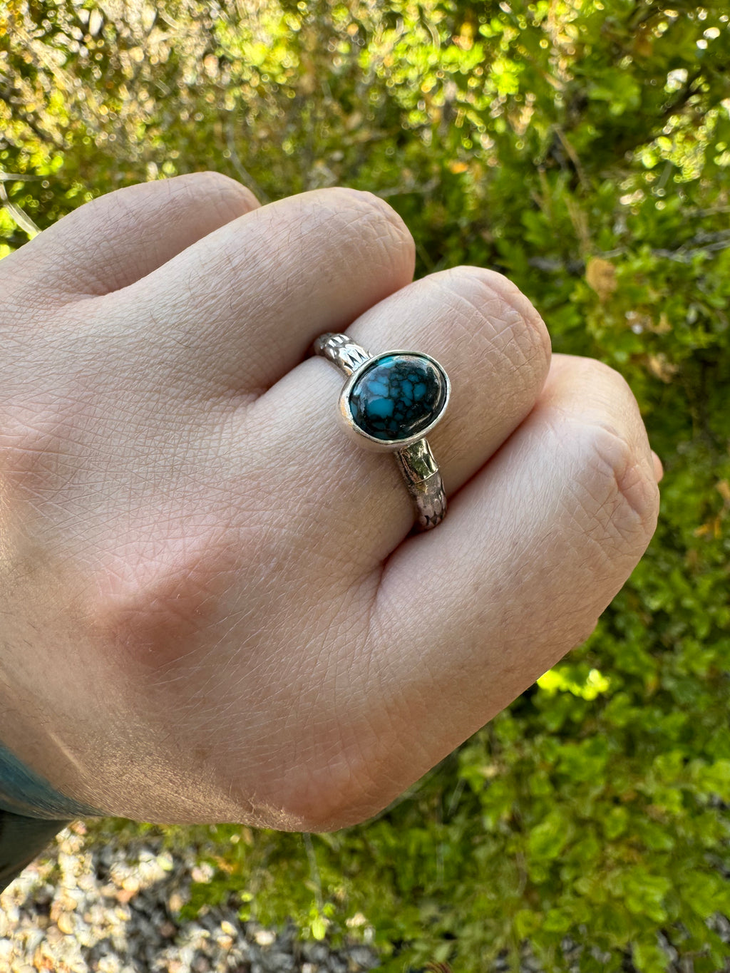 Turquoise Oval Ring (Sz 11.5)