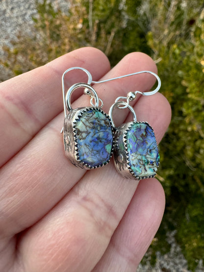 Sterling Opal Earrings