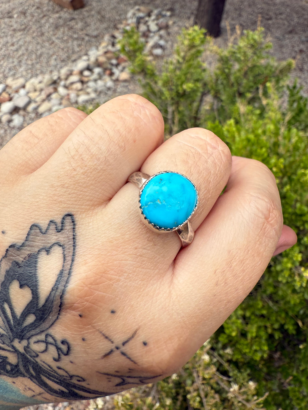 Kingman Turquoise Ring (Sz 11)
