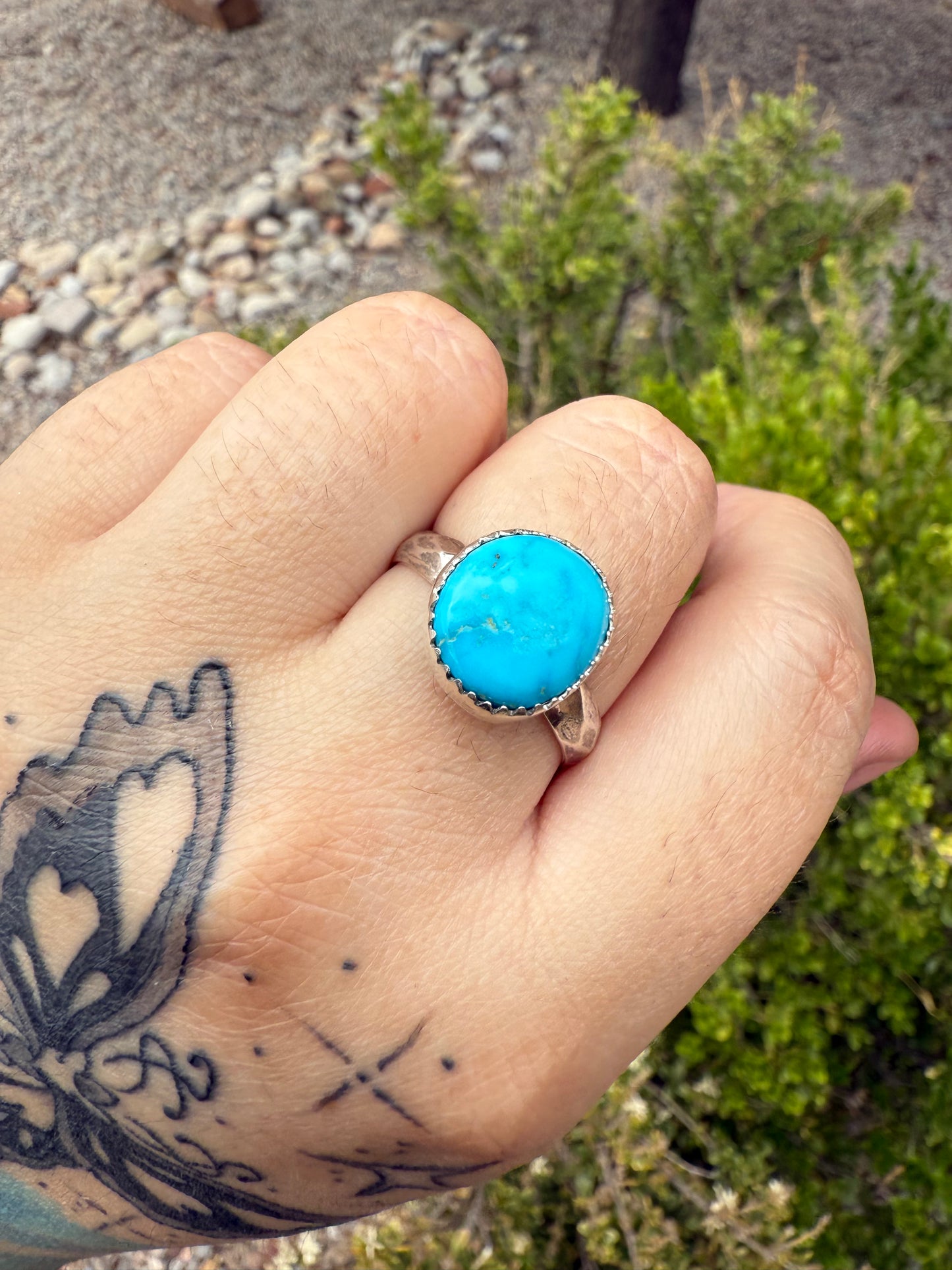 Kingman Turquoise Ring (Sz 11)