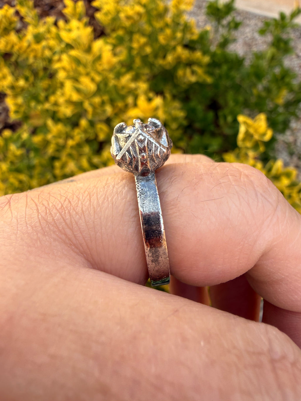 Rustic Navajo Ring (Sz 8)