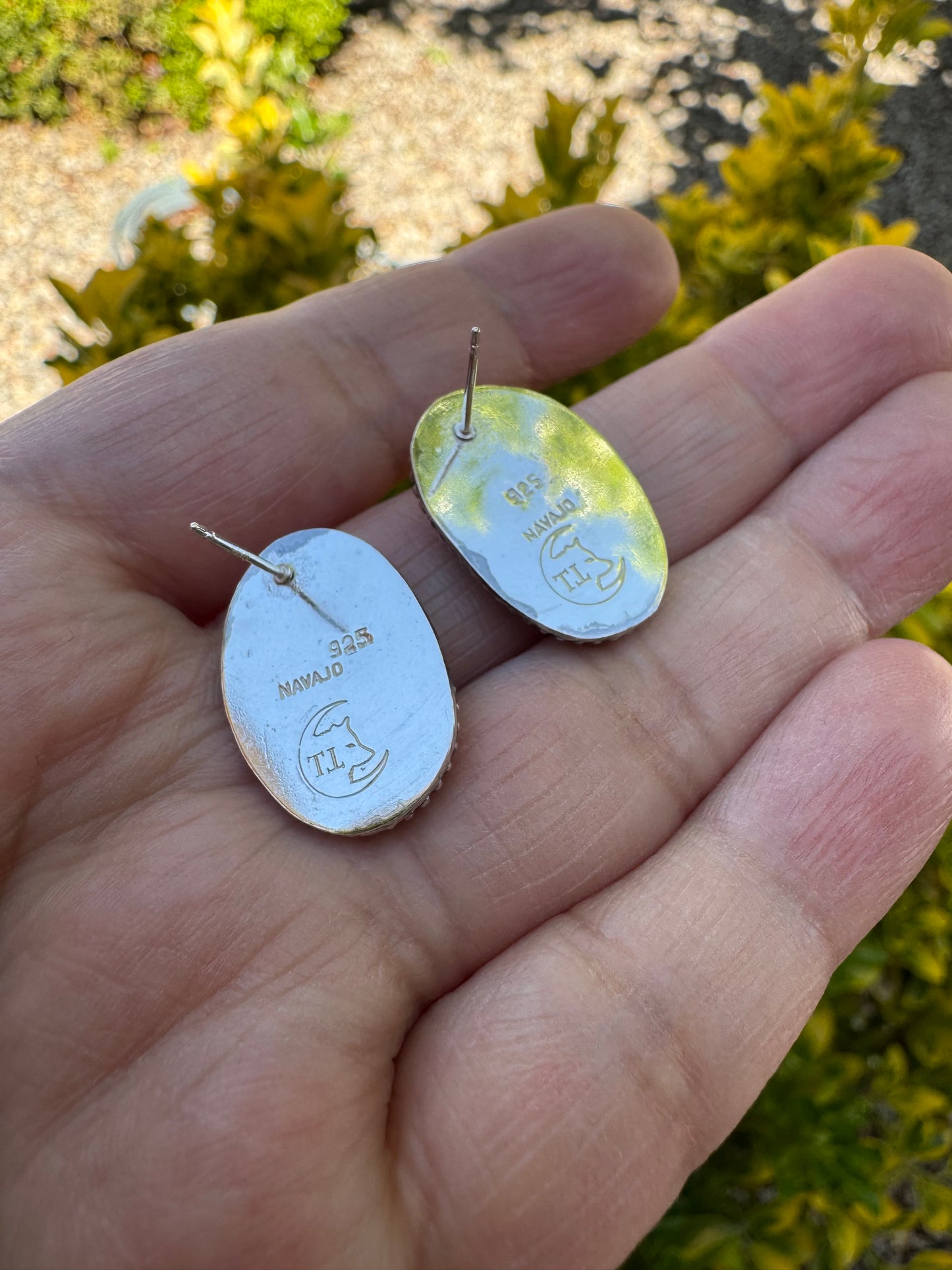 White Buffalo Mohave Stud Earrings