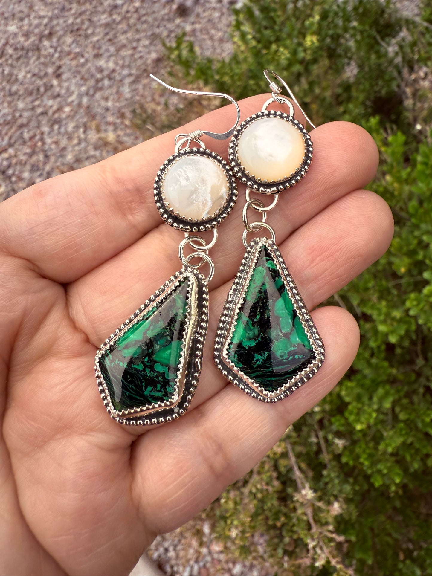 Azurite Malachite Diamonds & Pearls