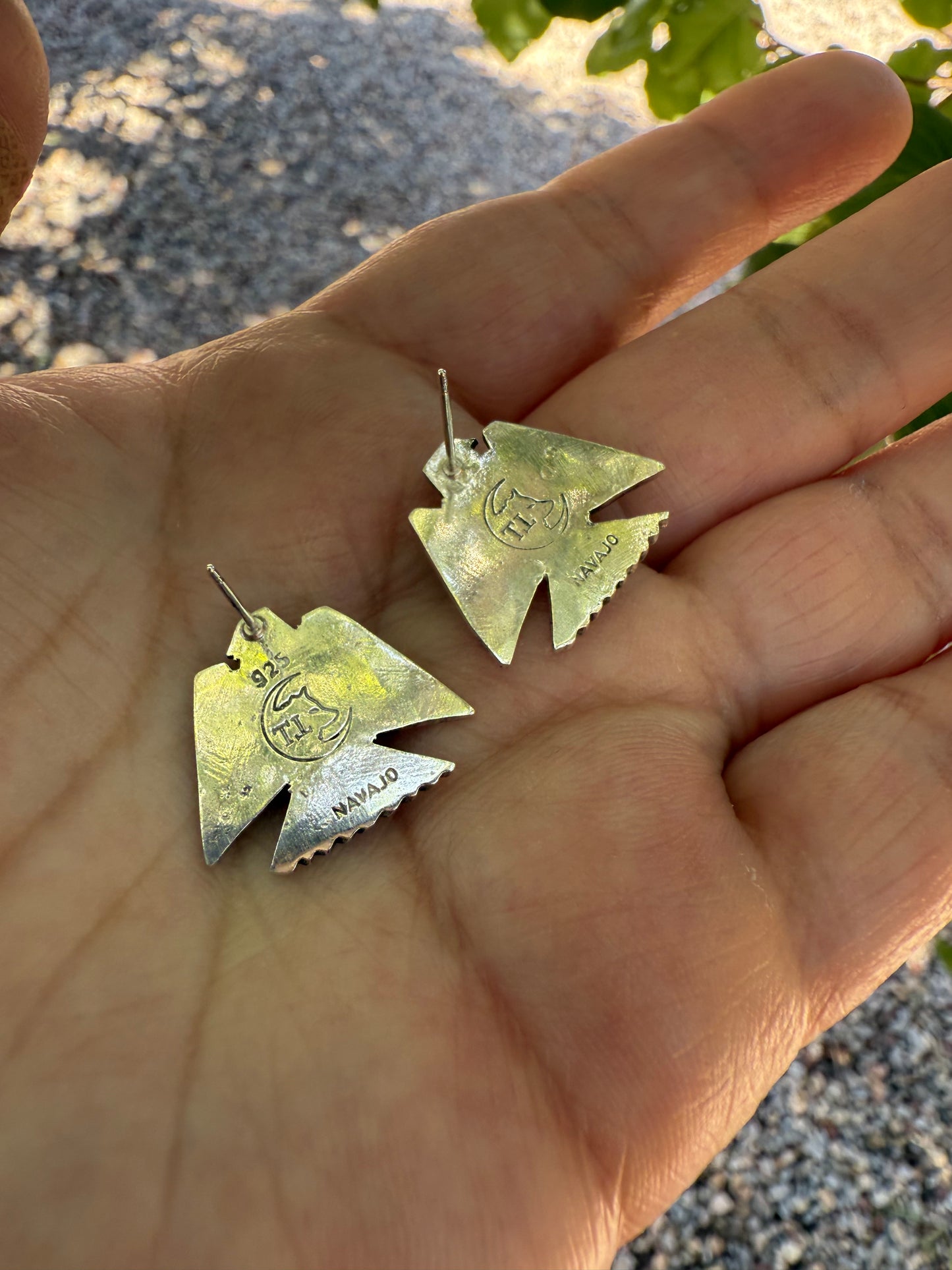 Sleeping Beauty Thunderbird Stud Earrings