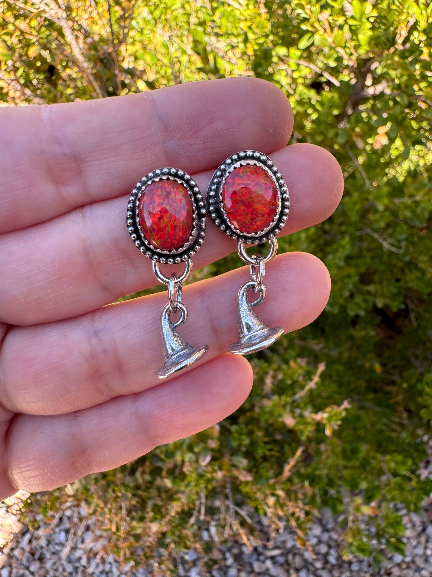 Red Witchy Earrings