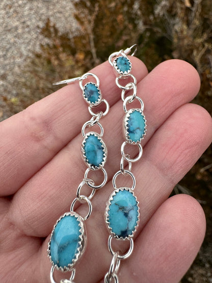 Squash Blossom Dangling Earrings (3)