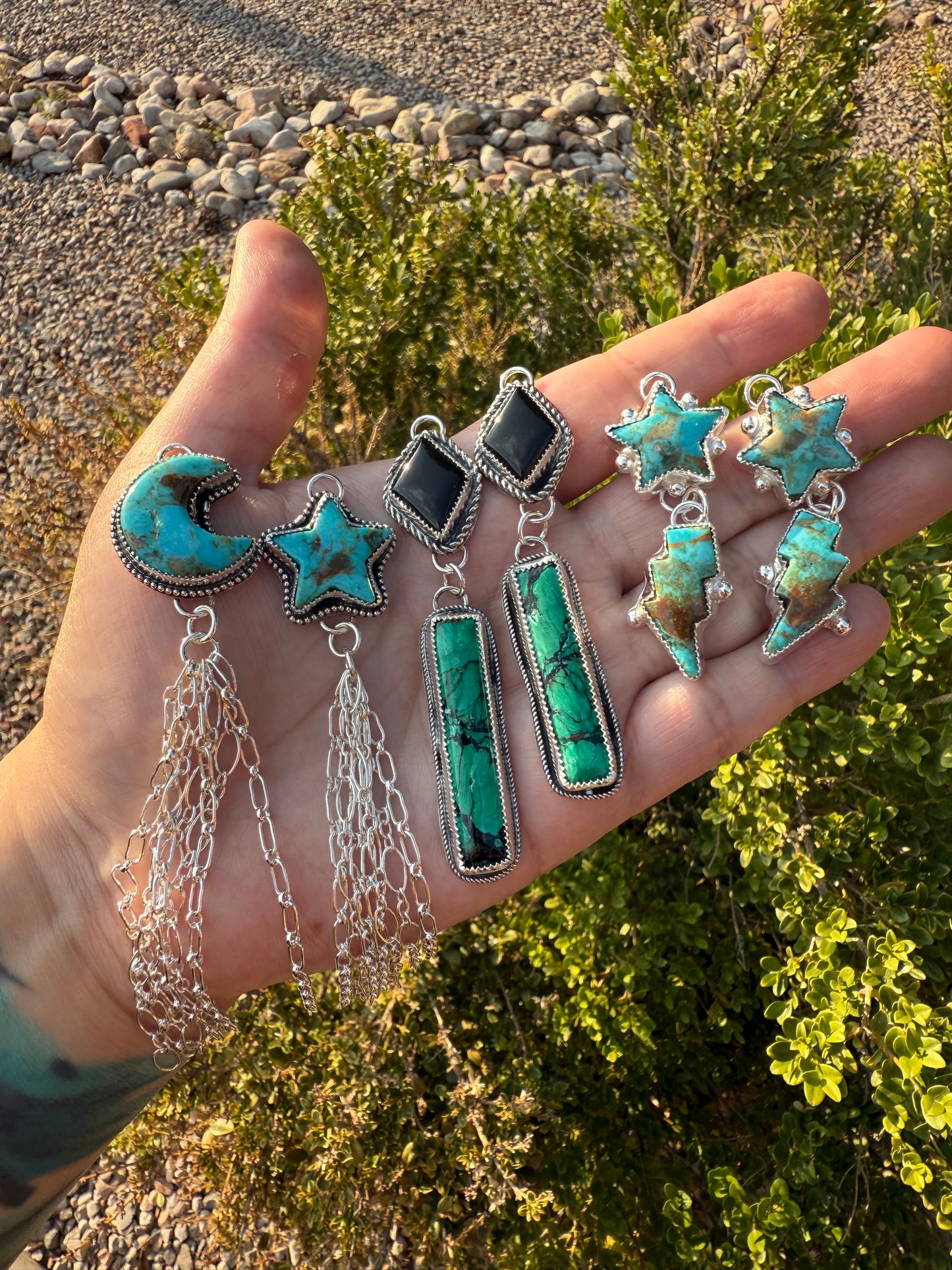 Star & Lightning Earrings