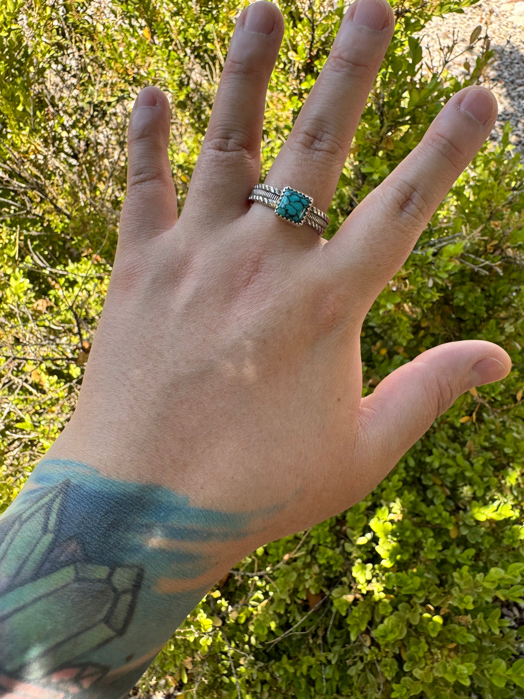 Turquoise Square Ring (Sz 13)
