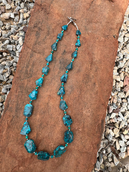 Geometric Turquoise Necklace