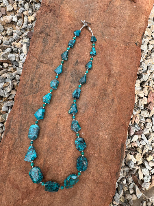 Geometric Turquoise Necklace