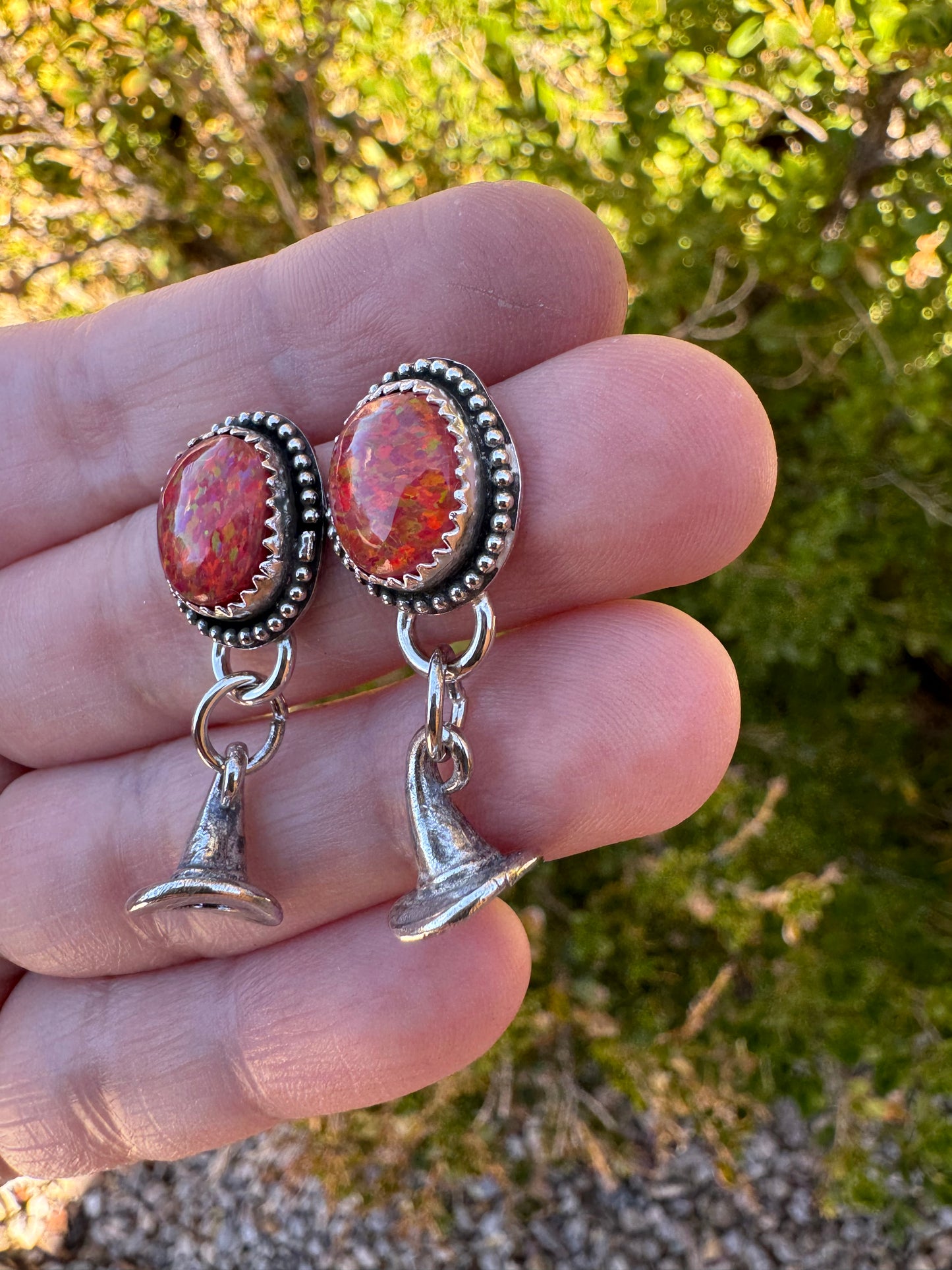 Red Witchy Earrings