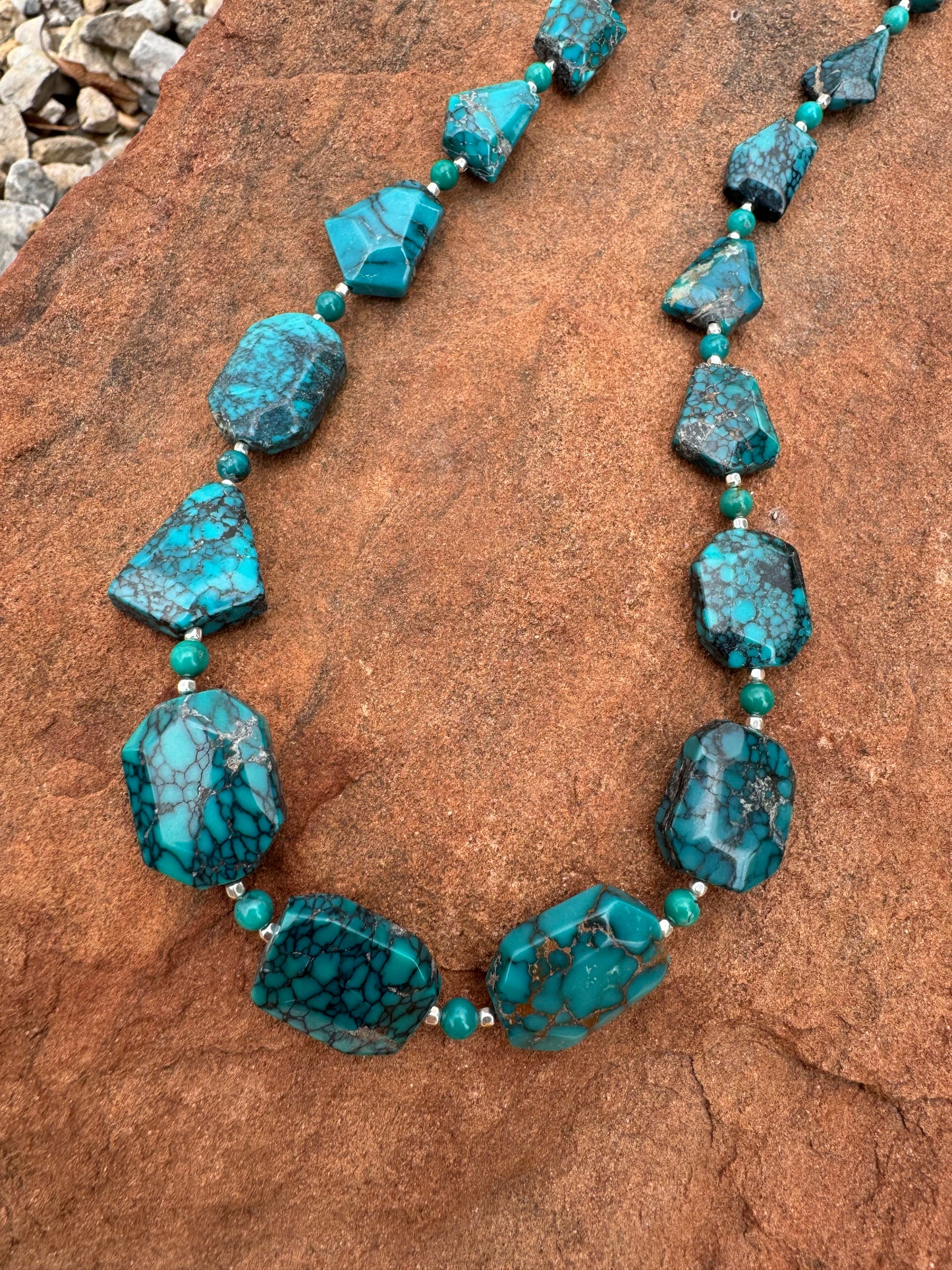 Geometric Turquoise Necklace