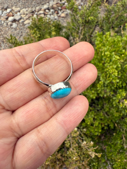 Kingman Turquoise Ring (Sz 11)