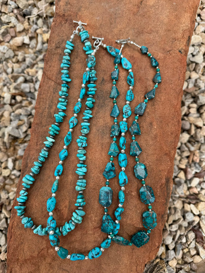 Geometric Turquoise Necklace