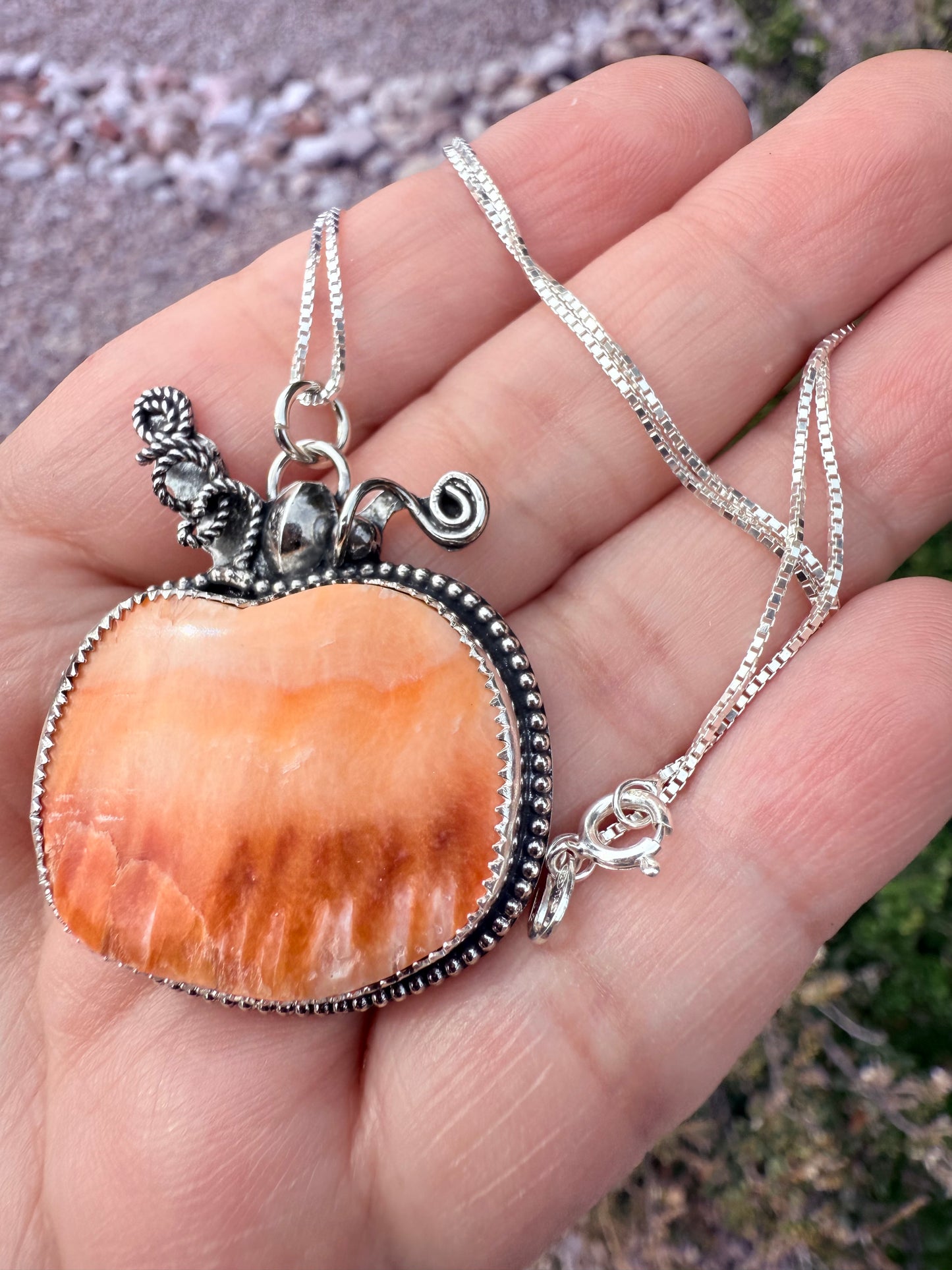 Large Pumpkin Necklace (4)