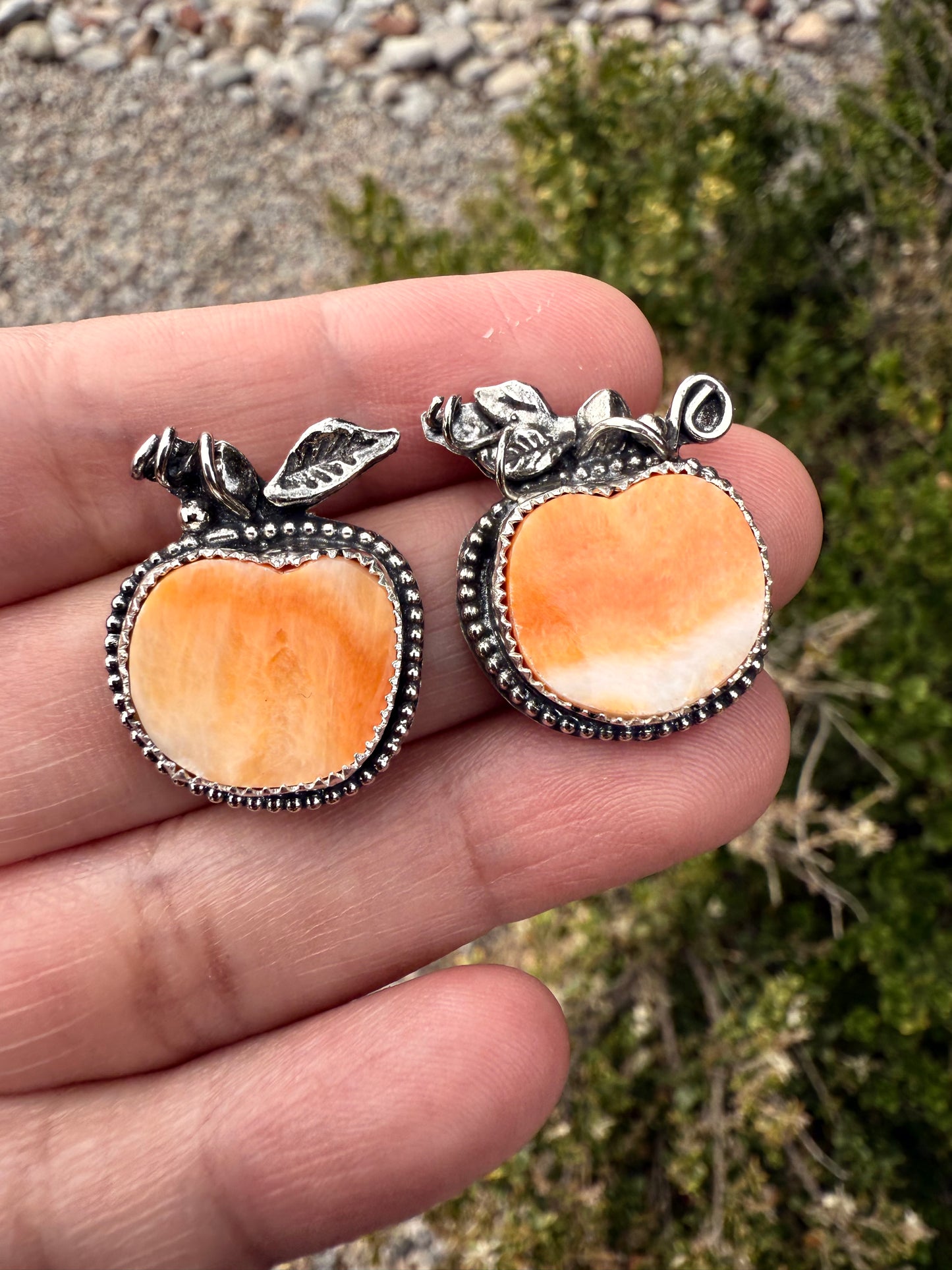 Pumpkin Stud Earrings (1)