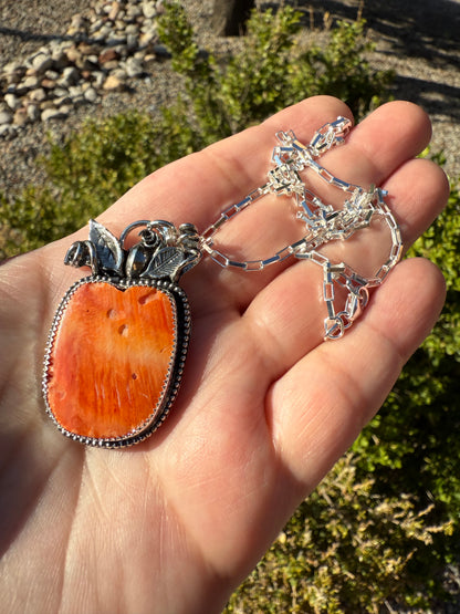 Large Pumpkin Necklace (2)