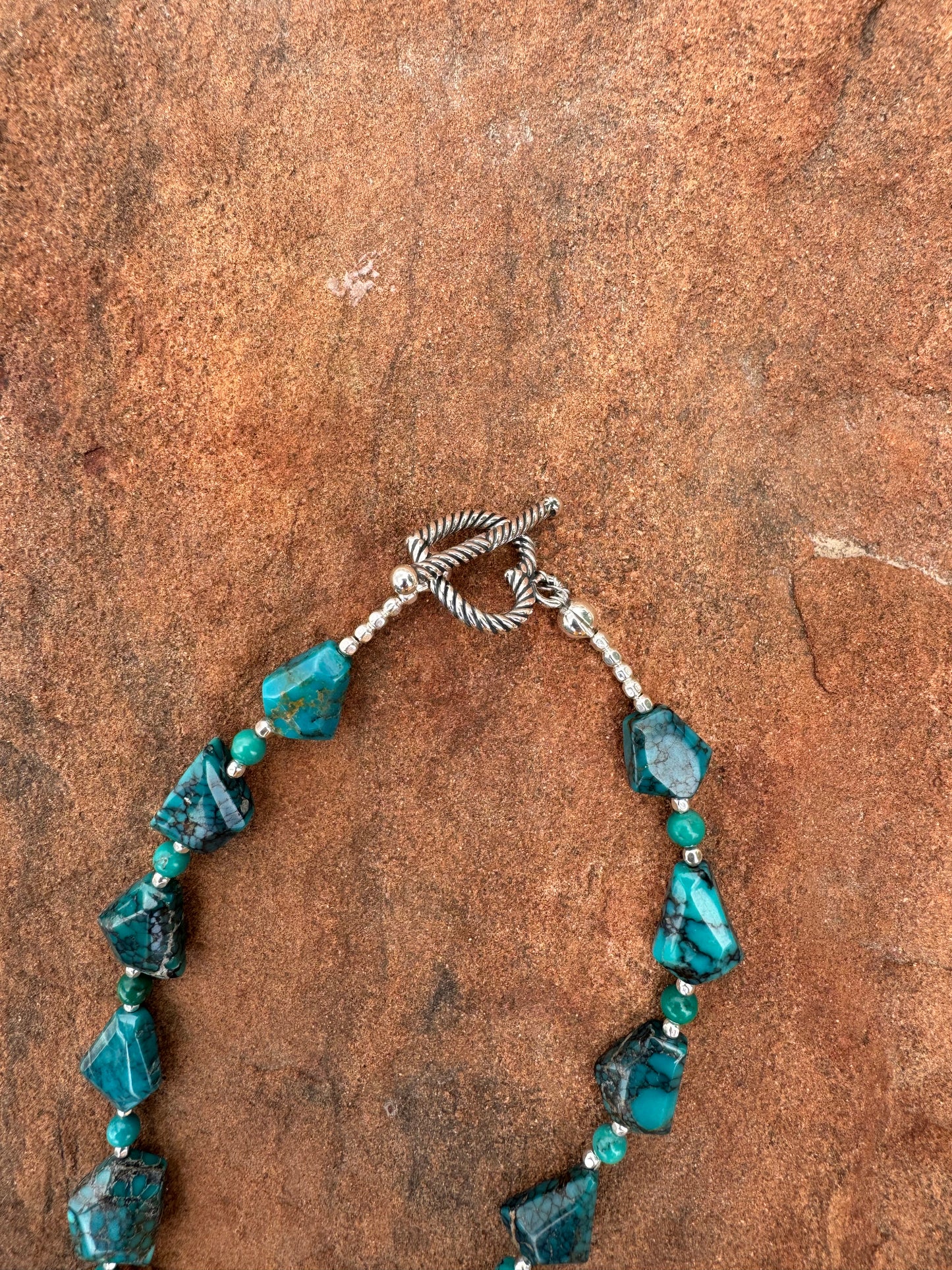 Geometric Turquoise Necklace