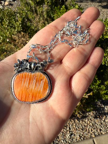 Large Pumpkin Necklace (1)