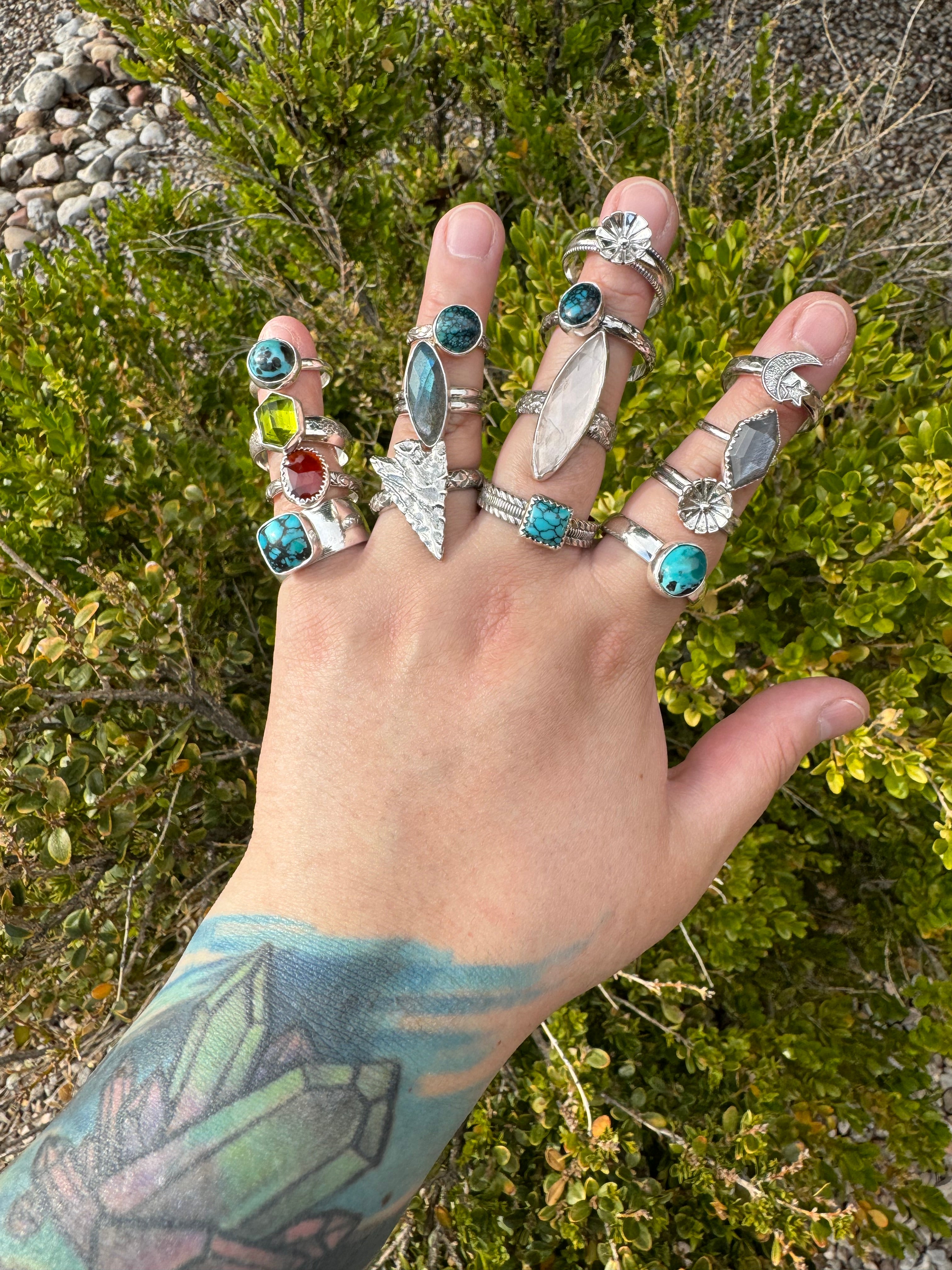 Turquoise Oval Ring (Sz 12)