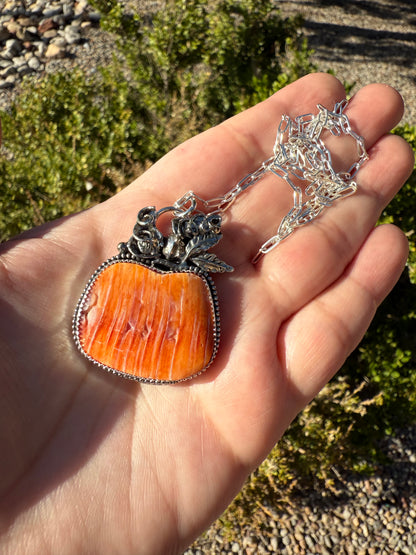Large Pumpkin Necklace (3)
