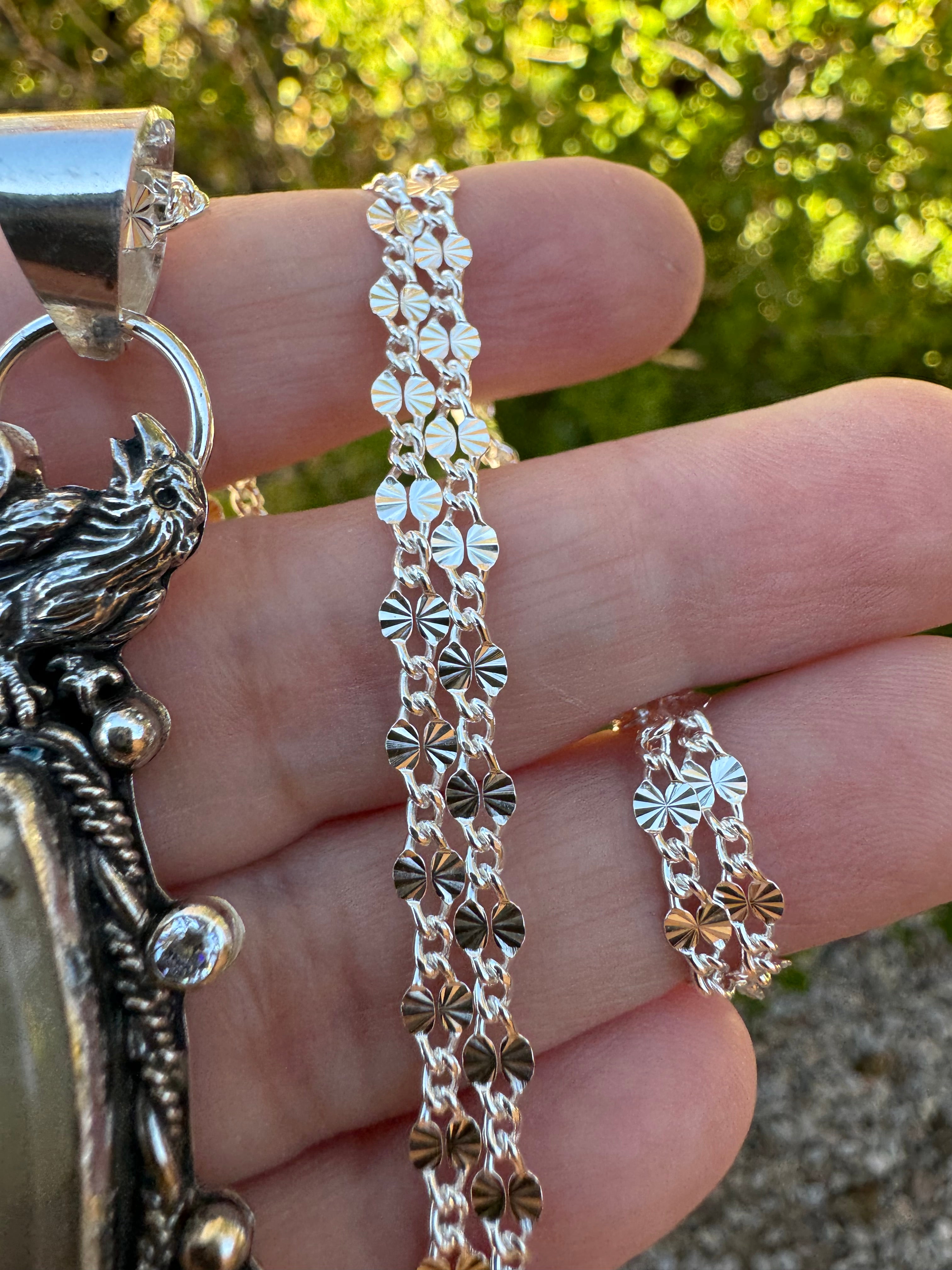 Glow in the Dark Crow Pendant