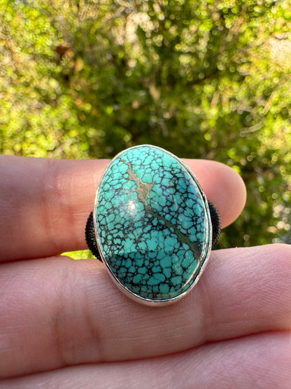 Hubei Turquoise Hair Tie (oval)