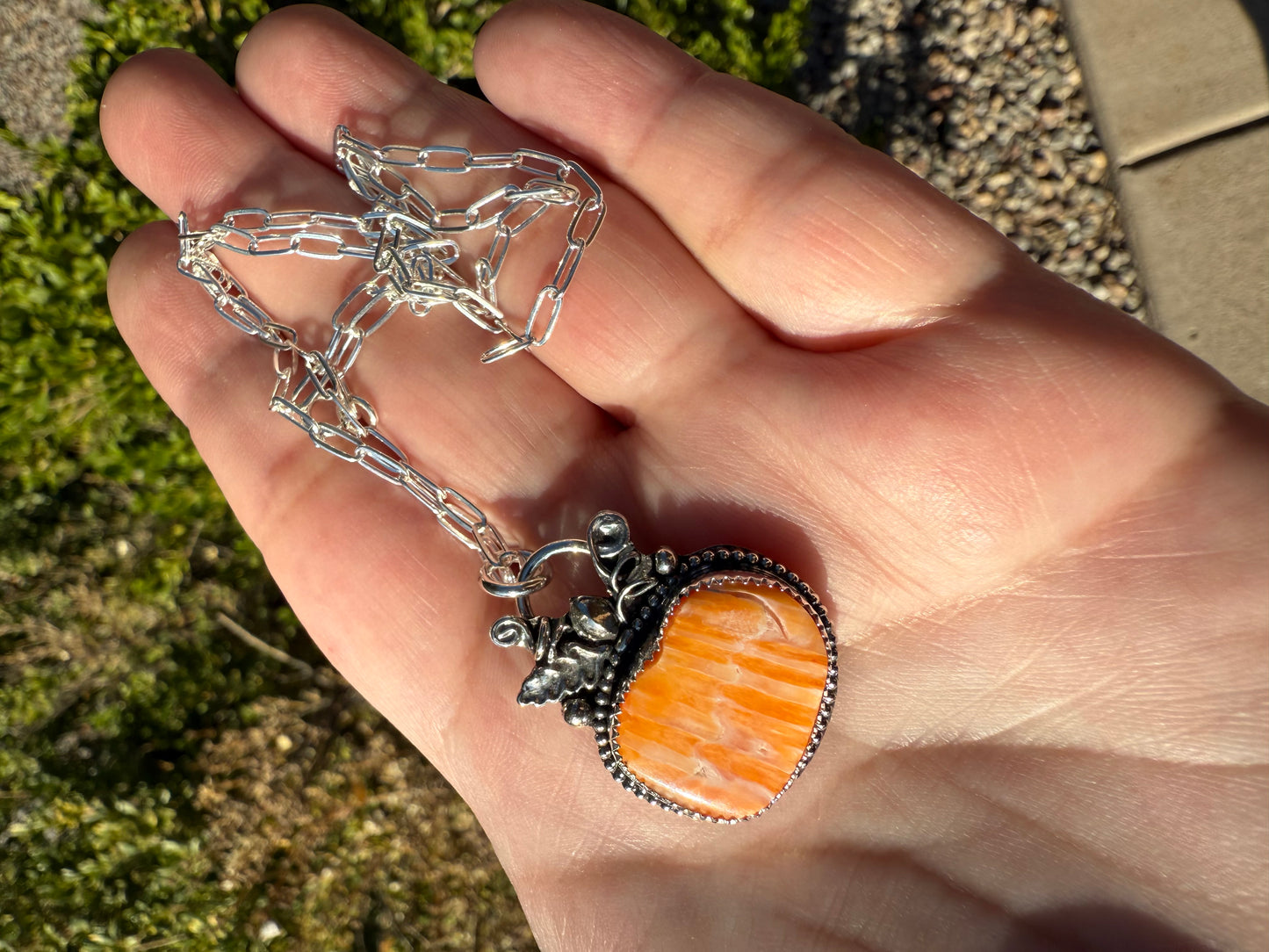 Small Pumpkin Necklace (3)