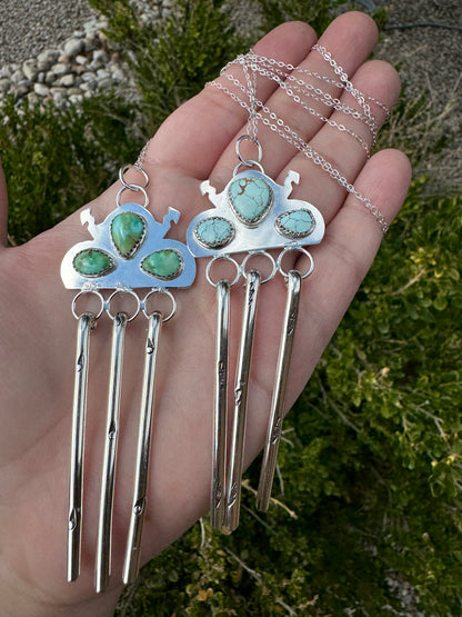Sonoran Gold Turq. Thundercloud Necklace