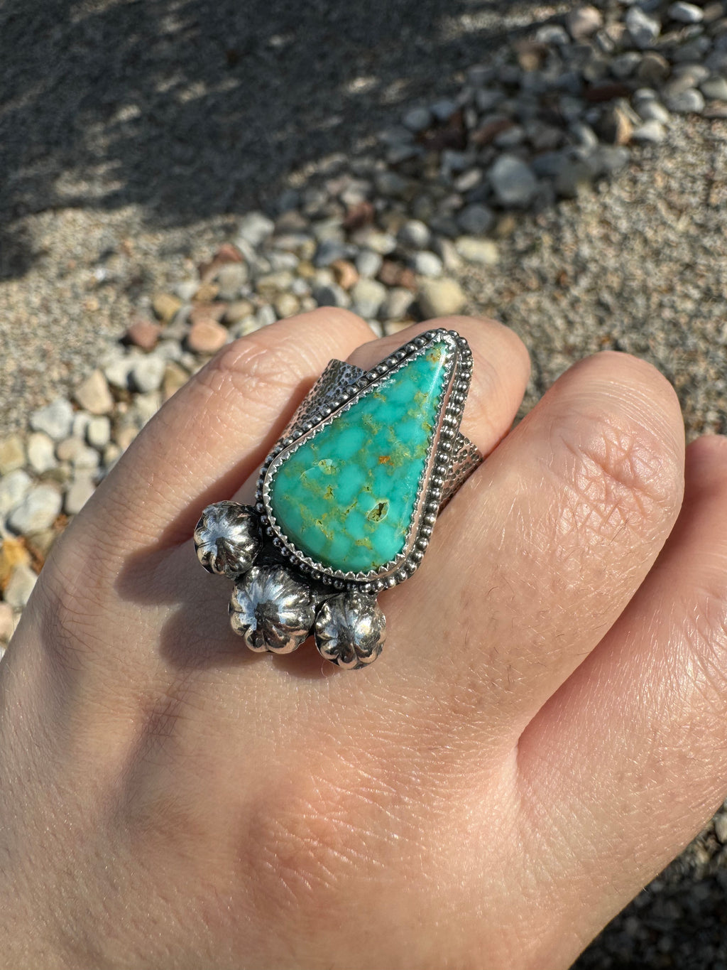 Sonoran Turquoise Concho Squash Blossom Set