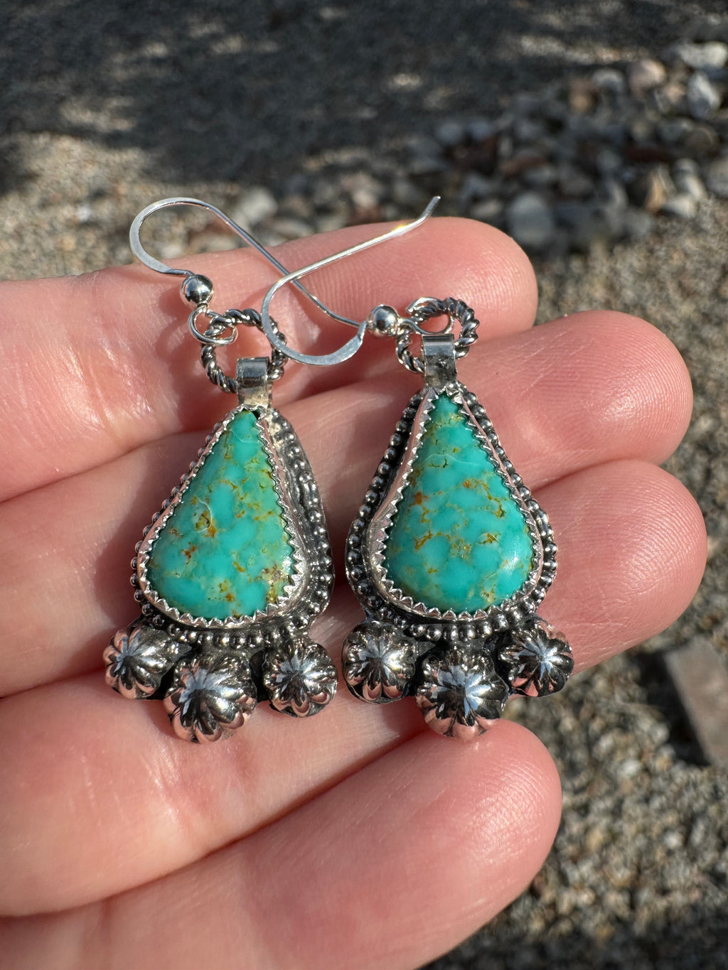 Sonoran Turquoise Concho Squash Blossom Set